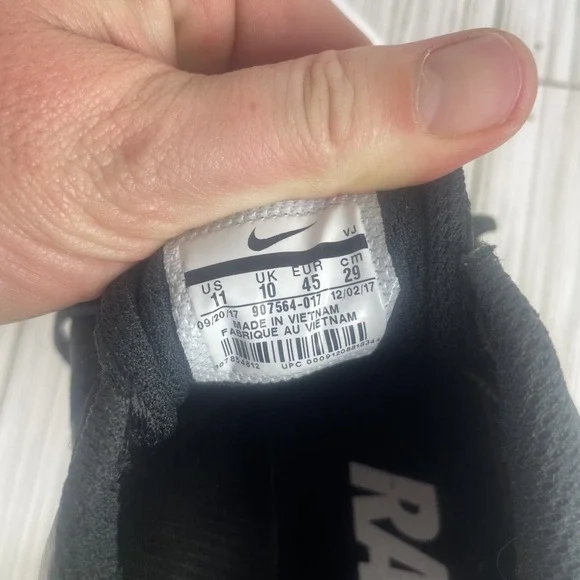 Nike Racing Sprint Track Shoes Spikes Black White Neon 11 - Picture 9 of 11